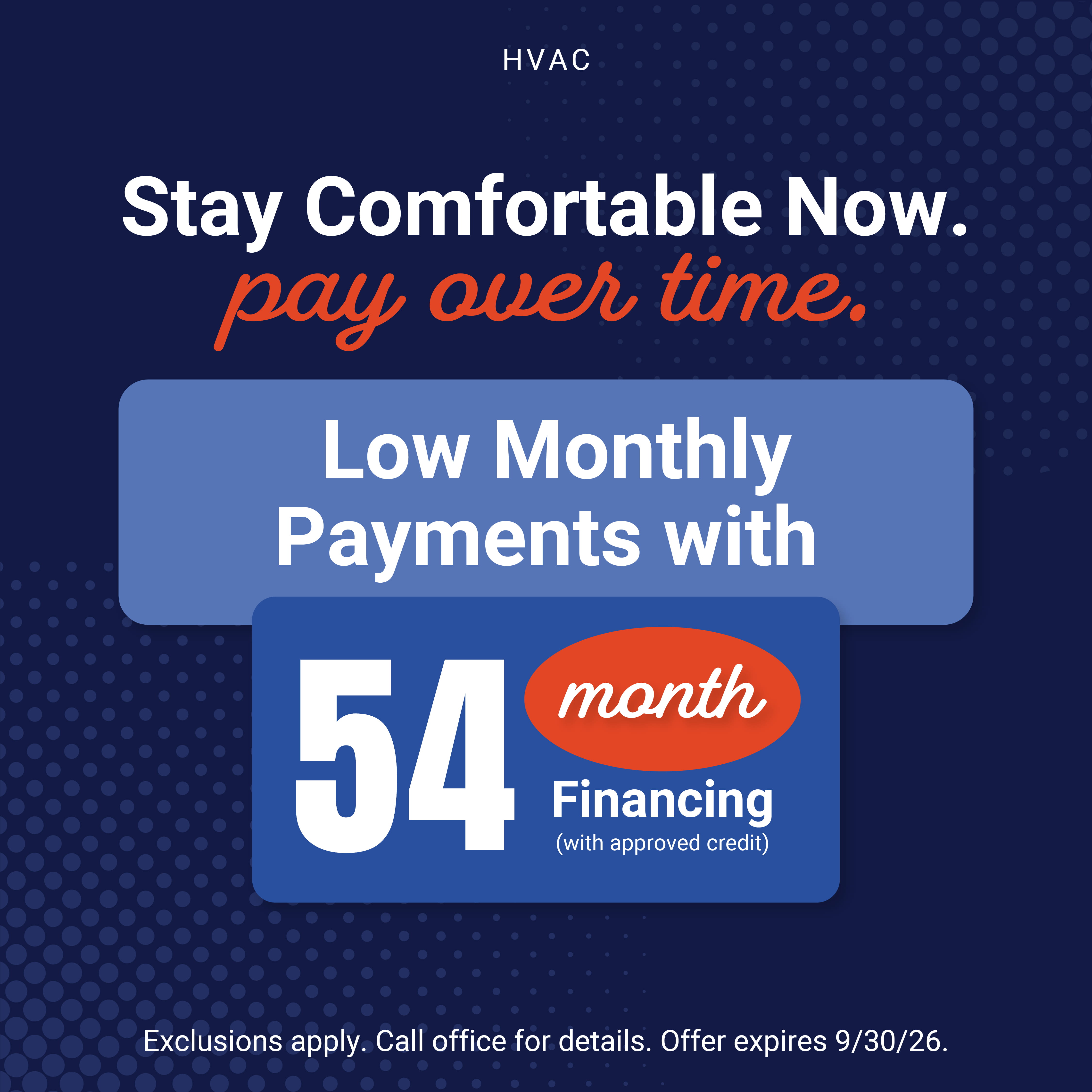 54 Month Financing